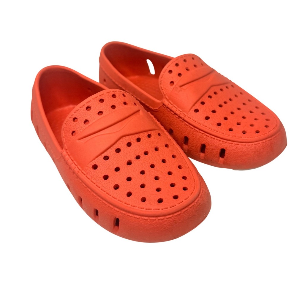 Floafers Country Club Driver Shoes Kids Size 9 Orange Waterproof EVA Loafers
